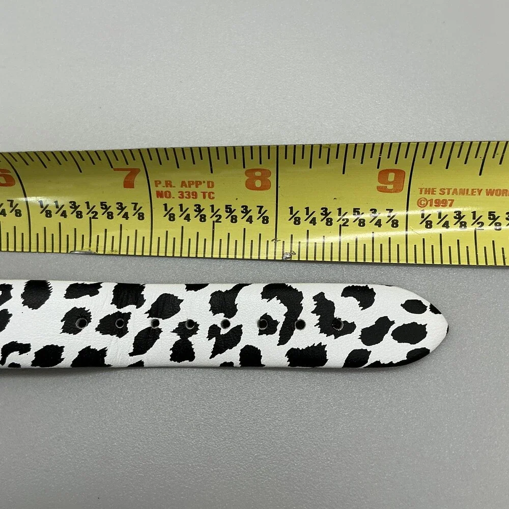 Betsey Johnson Womens Watch 36mm Dalmatian Print Band BJ0031-09 New Battery